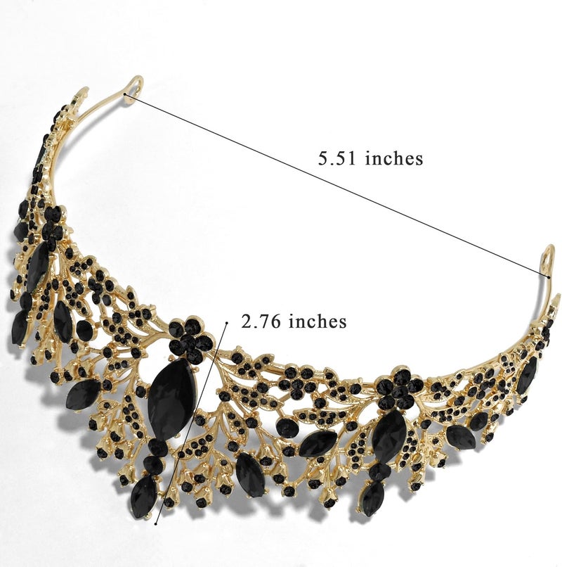 TAROSE Crowns for Women, Queen Crystal Gold Silver Tiaras with White Rhinestone and Combs, Goddess Crown for Wedding Bride Birthday Princess Bridal Shower Hair Accessories for Women - Image 4